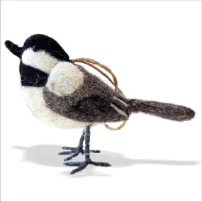 De Kulture Handmade Premium Wool Felt Sparrow (Hanging) Eco Friendly Needle Felted Christmas Xmas Tree Decoration Stuffed Ornament for Home Office Party Holiday Décor, 2x4x3 (LWH) Inches